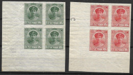 126 - 127 En Bloc De 4 Coin De Feuille - Neuf Sans Charnière - NON DENTELES (Docu 443) - 1914-24 Marie-Adélaida
