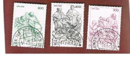 VATICANO - VATICAN - UNIF. 716.718 - 1982  4^ CENT. CALENDARIO GREGORIANO (SERIE COMPLETA DI 3)  - (USED°) - Usados