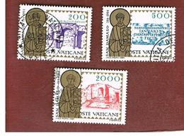 VATICANO - VATICAN - UNIF. 767.769  - 1984 16^ CENT. S.DAMASO PAPA (SERIE COMPLETA DI 3)  - (USED°) - Used Stamps