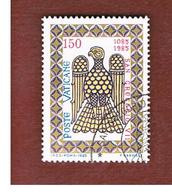 VATICANO - VATICAN - UNIF. 776  - 1985  9^ CENT. S. GREGORIO VII: FORMELLA  - (USED°) - Used Stamps