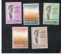VATICANO - VATICAN - UNIF. 333.337  - 1962  VOCAZIONI SACERDOTALI  (SERIE COMPLETA DI 5) - (USED°) - Used Stamps