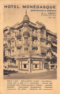 MONTE-CARLO-Monaco-Hotel Monégasque- A.L. KENT Propriétaire-Publicité-COMMERCE - Monte-Carlo