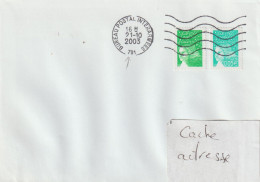 15709  BUREAU POSTAL INTERARMÉES 701 - PAPEETE - 21/10/2003 - Covers & Documents