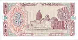 OUZBEKISTAN   -  3  Som  1994   -- UNC --   Uzbekistan - Ouzbékistan