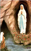 (3 P 13) (older) France  - Grotte De Lourdes + Sainte Bernadette Soubirou (2 Postcards) - Luoghi Santi