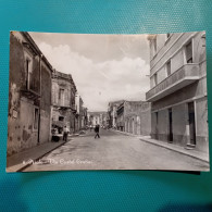 Cartolina Priolo - Via Castel Lentini. Viaggiata 1957 - Siracusa