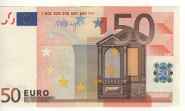 50 EURO  "S"  ITALIA    Firma  Draghi       J 087 E1   /  FDS - UNC - 50 Euro