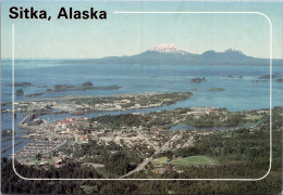 Alaska Sitka Aerial View With Mt Edgecumbe In The Distance - Sitka