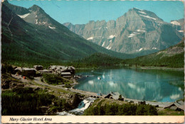 Montana Glacier National Park Swift Current Lake & Many Glacier Hotel 1975 - Other & Unclassified