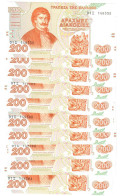 Greece 10x 200 Drachma 1996 UNC - Grèce