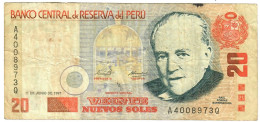 Peru 20 Nuevos Soles 1997 F - Pérou