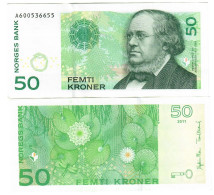 Norway 50 Kroner 2011 AUNC - Noorwegen