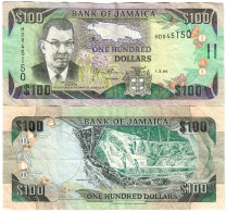 Jamaica 100 Dollars 1994 VF "Brown" - Jamaica