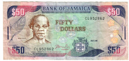 Jamaica 50 Dollars 1996 VF "Latibeaudiere" - Giamaica