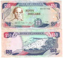 Jamaica 50 Dollars 1995 VF/EF "Brown" - Jamaica