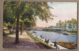 CPA ANGLETERRE - CHESTER - The Groves TB PLAN Cours D'eau PONT ANIMATION VALENTINE'S POST CARD - Chester