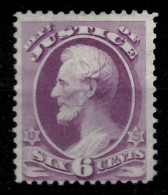 USA Dept Of Justice 1873  6 C  MNG SC #O28 - Nuevos