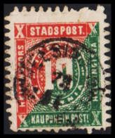 1868. HELSINGFORS STADSPOST. 10 PENNI 
. Fold.  - JF530850 - Ortsausgaben