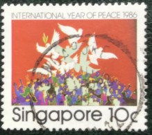 Singapore - 15/53 - (°)used - 1986 - Michel 517 - Internationaal Jaar Van De Vrede - Singapore (1959-...)