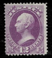 USA Dept Of Justice 1873  12 C  MH - Nuovi