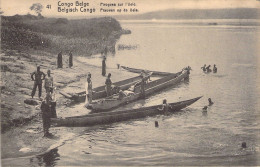 CONGO BELGE - Pirogues Sur L'uele - Carte Postale Ancienne - Belgisch-Congo