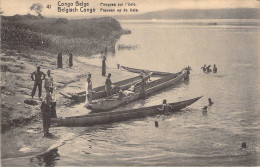 CONGO BELGE - Pirogues Sur L'uele - Carte Postale Ancienne - Congo Belge