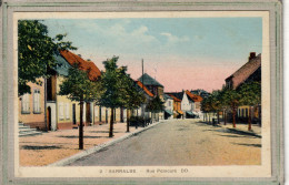 CPA - (57) SARRALBE - Aspect De La Rue Poincaré En 1937 - Carte Colorisée Rare - Sarralbe