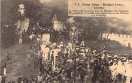 CONGO BELGE - BASOKO - La Foule Attendant L'arrivée Du Ministre Des Colonies - Carte Postale Ancienne - Congo Belge