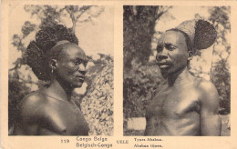 CONGO BELGE - UELE - Types Ababua - Carte Postale Ancienne - Congo Belge