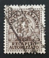 ITALIA 1930 Recapito Autorizzato - N° Catalogo Unificato 3 - Pacchi In Concessione