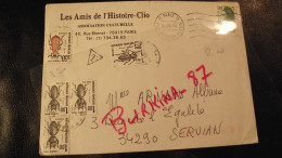 Courrier Taxé, 1984, 5 Timbres Taxes Sur Enveloppe - 1960-.... Usados