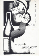 CPM 1° Salon De La Carte Postale Moderne Au Pays Du Muscadet 26-26-Octobre 1986 Nantes - Bourses & Salons De Collections