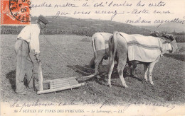 AGRICULTURE - Attelage - Scènes Et Types Des Pyrénées - Le Labourage - LL - Carte Postale Ancienne - Equipos