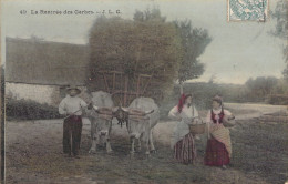 AGRICULTURE - Attelage - La Rentrée Des Gerbes - JLC - Carte Postale Ancienne - Teams