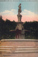 NOUVELLE CALEDONIE - NOUMEA - Fontaine Monumentale Et Place Courbet - Colorisée - Carte Postale Ancienne - Nouvelle Calédonie