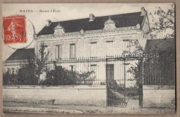 CPA 17 - MATHA - Maison D'Ecole - TB PLAN Façade Ecole Petite Animation Cour - Matha