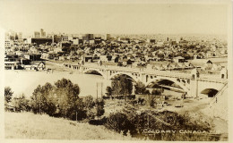 Canada, CALGARY, Alberta, Centre Street Bridge (1920s) RPPC Postcard - Calgary