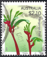 AUSTRALIA 2014 $2.10 Multicoloured, Flowers - Floral Emblems Kangaroo Paw FU - Used Stamps