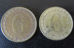 Royaume-Uni - 2 Jetons 6 R&W London En Laiton - Notgeld