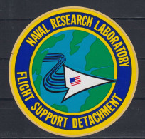 USA Sticker (unused) Naval Research Laboratory - Flight Support Detachment (58629) - Research Programs