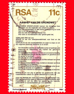 SUD AFRICA - Usato - 1984 - Nuova Costituzione - Preamble In Afrikaans - 11 - Usati