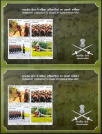 INDIA 2022 Indian Army Women Officers Miniature Sheet MNH   VARIETY  SHADE DIFFERENCE - Gebraucht