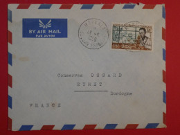 AR 27 AOF SOUDAN BELLE LETTRE RR 1956 PETIT BUREAU MAKKALA    A EYMET   FRANCE +AFFRANC.  INTERESSANT - Cartas & Documentos