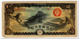 CHINA JAPANESE GOVERNMENT,5 YEN,1940,P.M17,VF - Japan