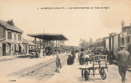 La Baule * La Gare à L'arrivée Du Train De Paris * Ligne Chemin De Fer - La Baule-Escoublac