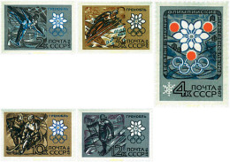71975 MNH UNION SOVIETICA 1967 10 JUEGOS OLIMPICOS INVIERNO GRENOBLE 1968 - Rasenhockey