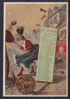 CHROMO LIEBIG SANG. 189 - CALANDRIER MARS 1887 - CALENDAR MARCH 1887  - Astrologie - BELIER - RAM - Liebig