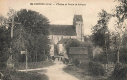 Ste Céronne Lès Mortagne * Route De Soligny Et église Du Village * Villageois - Sonstige & Ohne Zuordnung