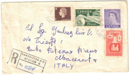 Canada - British Columbia - Vancouver Station - Registered Letter - Lettre Recommandée Pour L'Italie - 13 Août 1963 - Covers & Documents