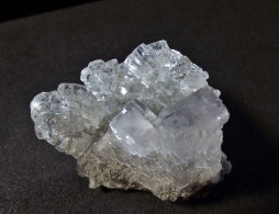 Fluorine ( 4 X 4 X 3 Cm ) Emilio Mine - Obdulia Vein - Caravia Mining Area - Asturias - Espagne - Minéraux